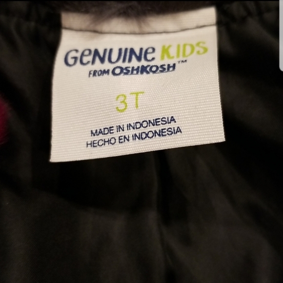 Oshkosh B'gosh Floral Faux Fur Coat - Picture 6 of 7